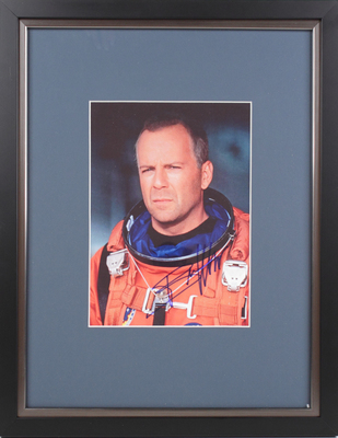Фотография с автографом американского актера Брюса Уиллиса (Bruce Willis).